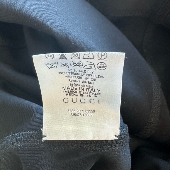 Authentic Gucci Black Neoprene Zipper Front Dress - Picture 11 of 17